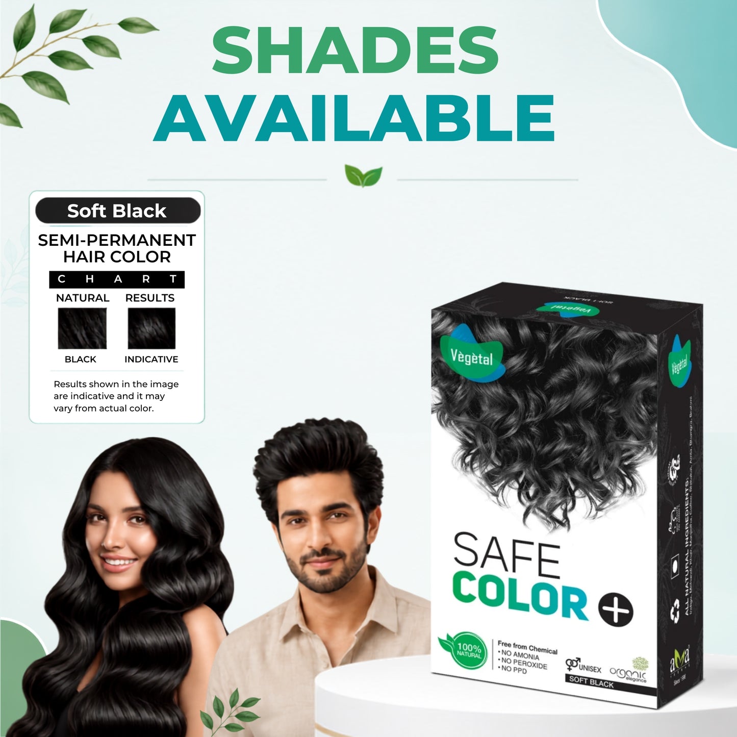 Vegetal SafeColor™ Soft Black - PPD Free Hair Color