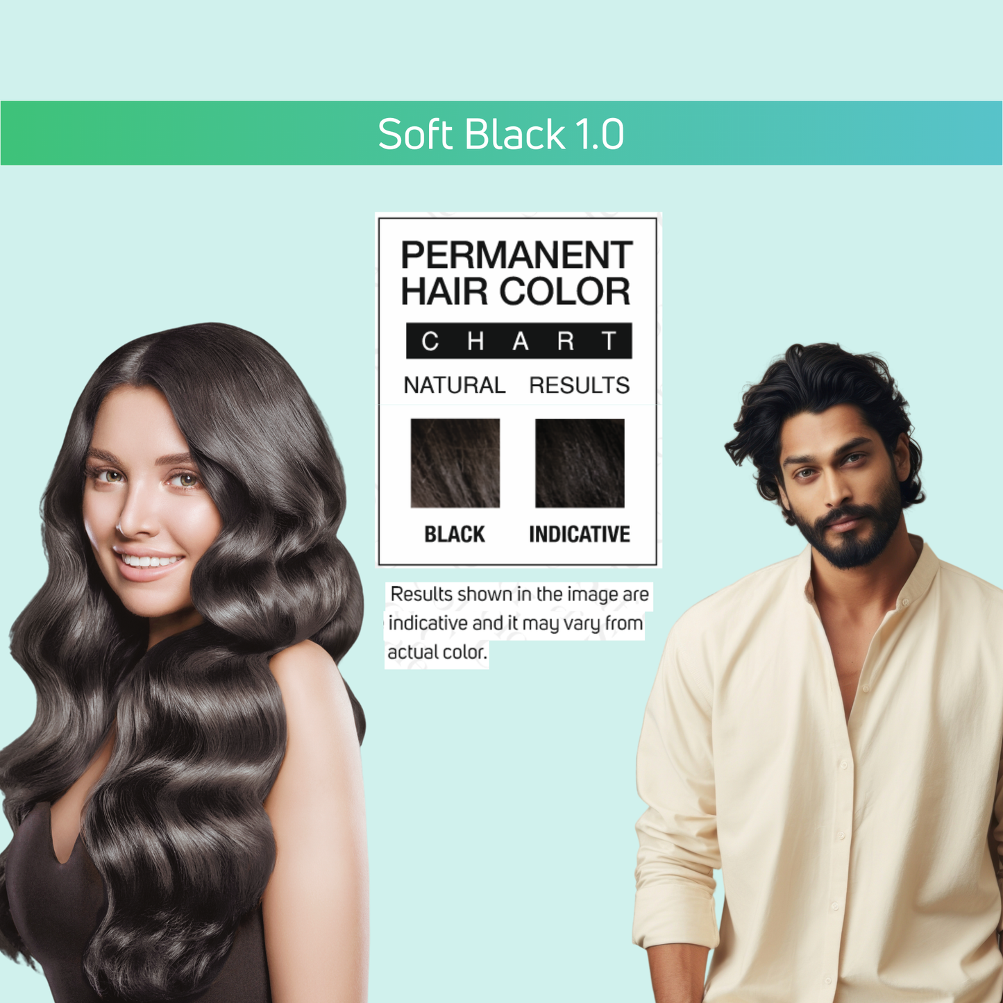 Vegetal Safe Color+ Soft Black - Permanent Gel Hair Color