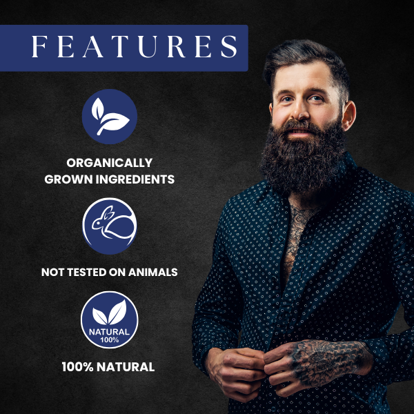 AMAzing EARTH Beard Oil – Best Beard Growth Oil for Men - Certified Organic