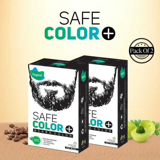 Vegetal Safe Hair Color -Soft Black 25gm (Pack of 2)