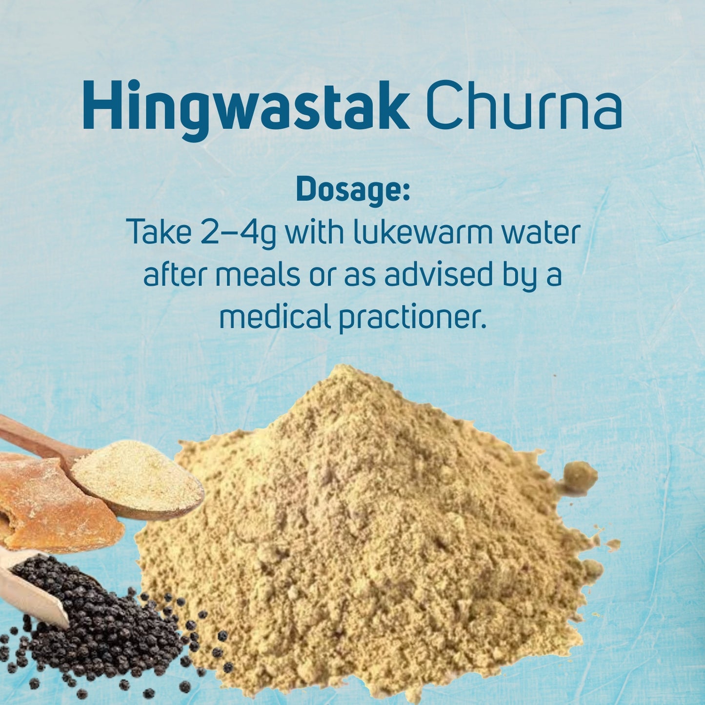 Vegetal Herbal Hingwastak Churna - Traditional Ayurvedic Powder for Digestive Comfort, Gas Relief & Acidity, 100g