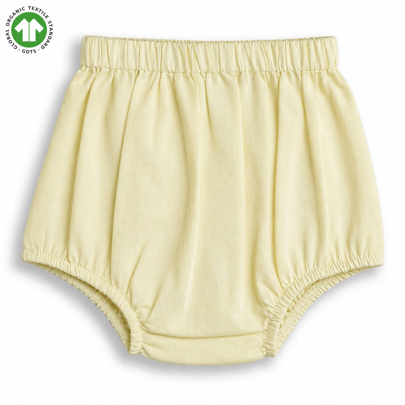 BaMoKi GOTS Certified White Asparagus Frock & Bloomer Set with Floral Bicycle Embroidery