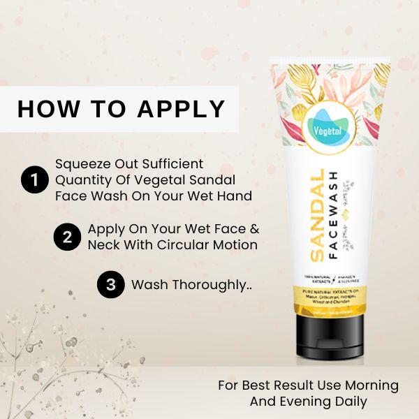 Vegetal Sandal Face Wash