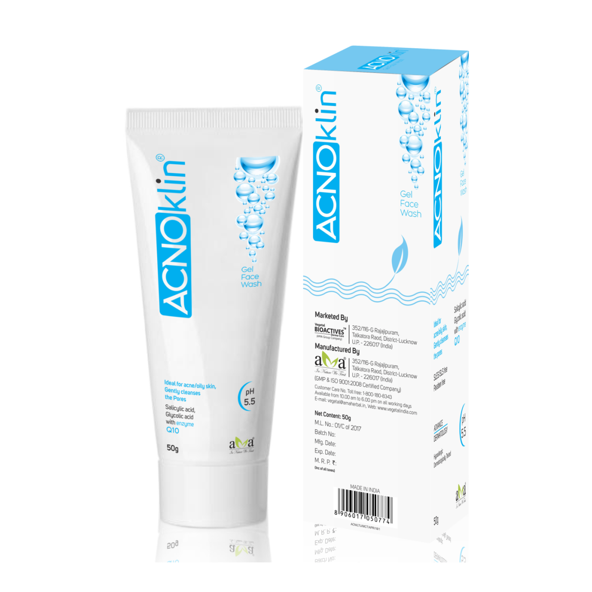 Acnoklin®- Gel Face Wash