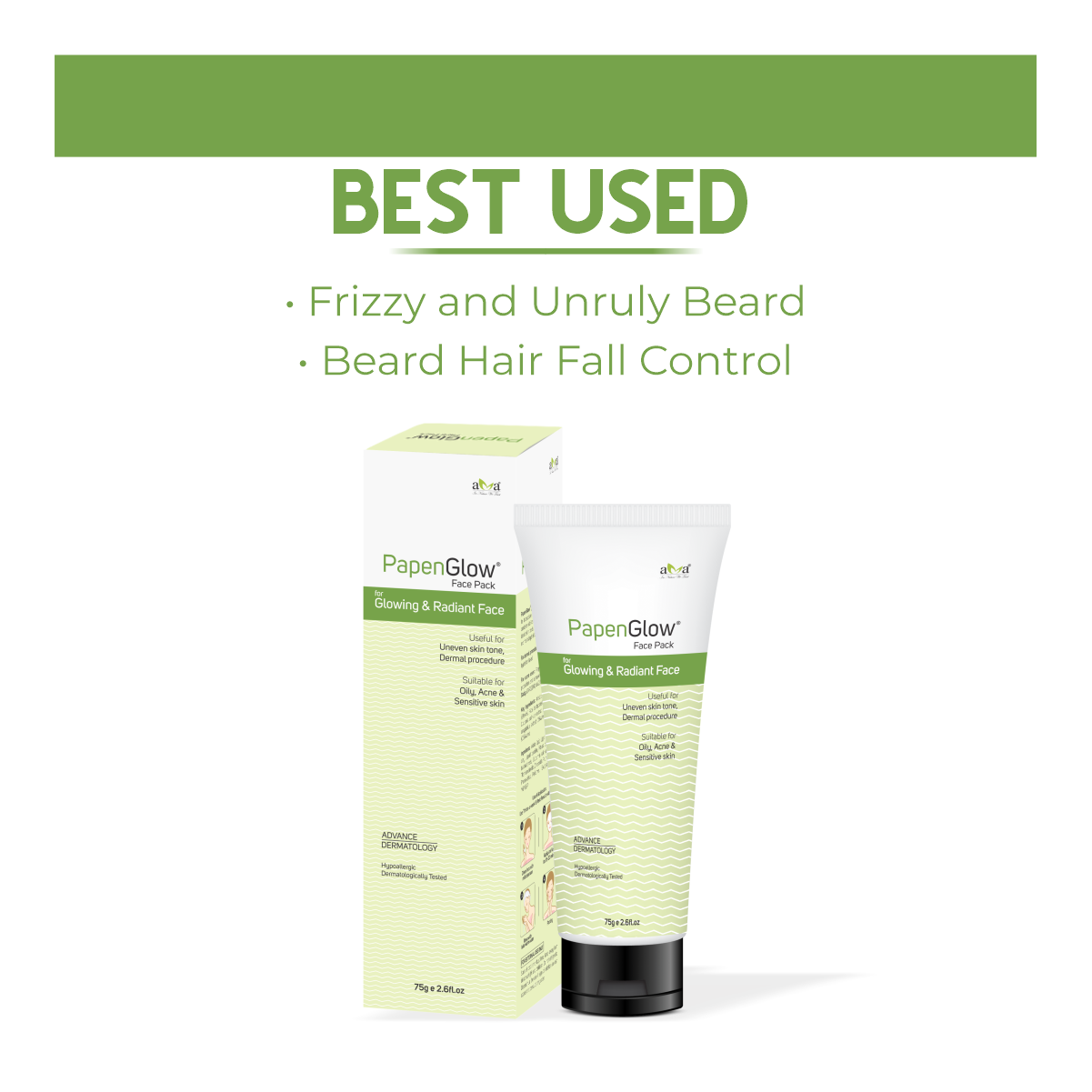 Papenglow Fairness Face Pack For Oily Skin With Papaya Extract