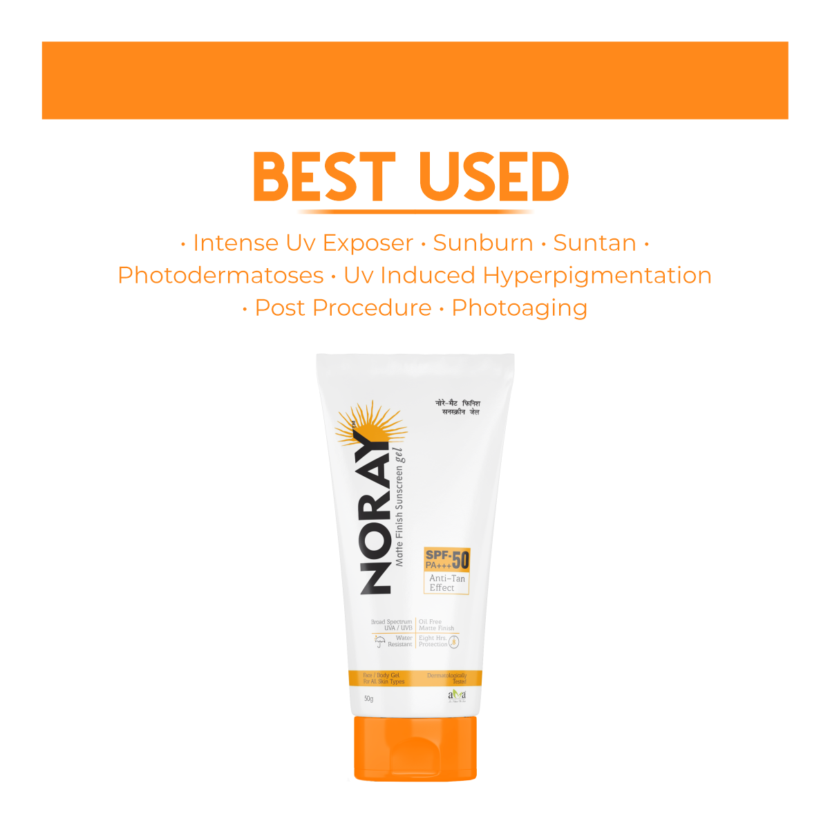 Vegetal Noray Matte Finish Broad Spectrum Sunscreen Gel