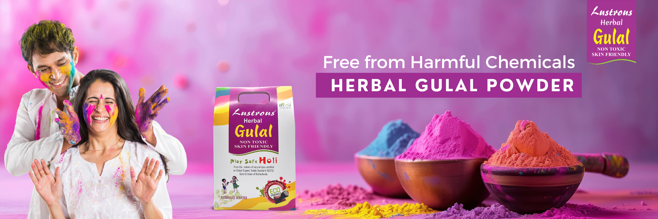 Shop Herbal Gulal Powder for Holi | Safe, Natural & Skin-Friendly ...