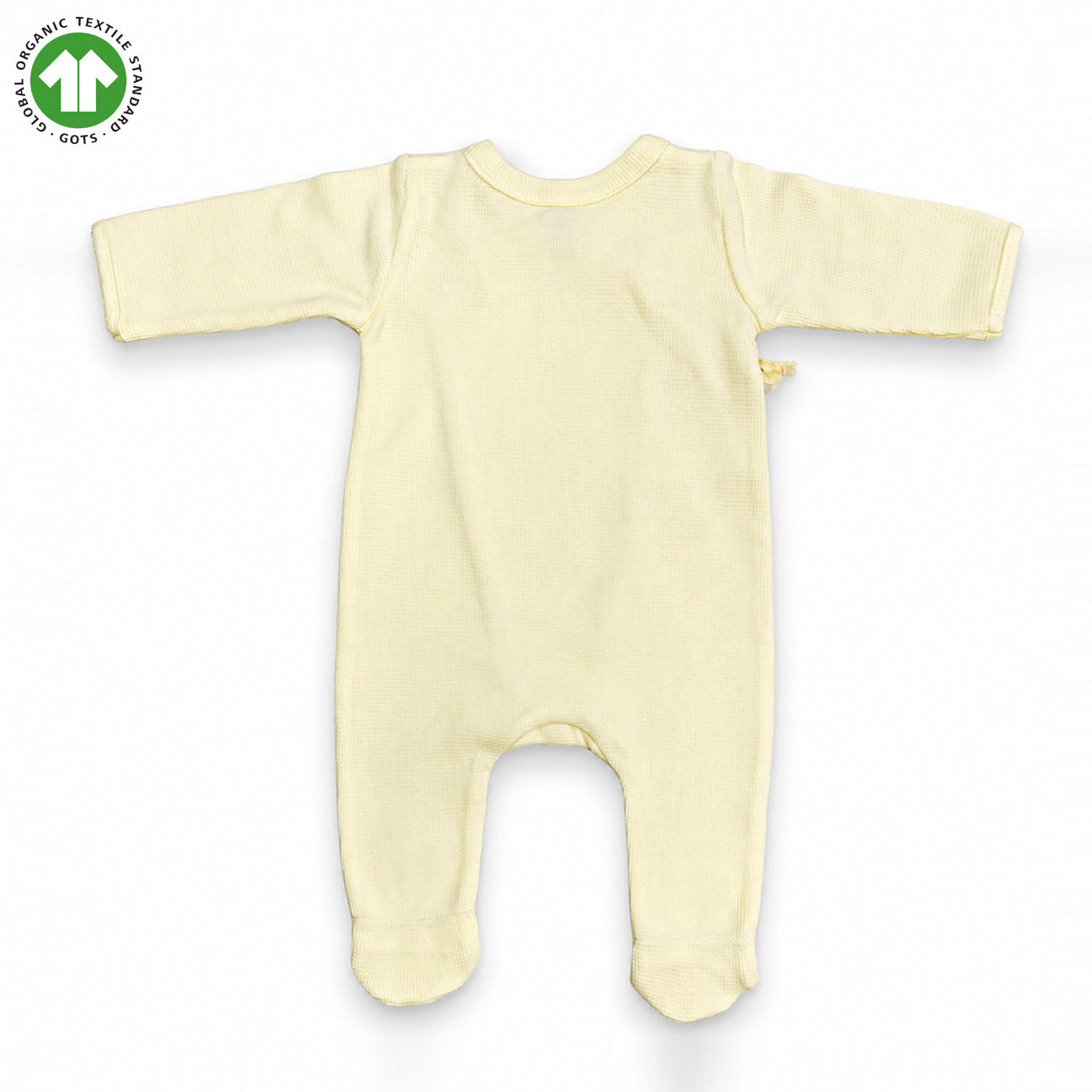 BamoKi 100% Cotton Waffle Kimono Footed Sleepsuit for babies - 240 GSM