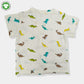 Bamoki 100% GOTS-Certified Cotton Romper (Jhabla) Style for Boys & Girls Dyed with 100% GOTS Dyes with Dianosour Print