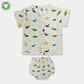 Bamoki 100% GOTS-Certified Cotton Romper (Jhabla) Style for Boys & Girls Dyed with 100% GOTS Dyes with Dianosour Print