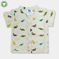 Bamoki 100% GOTS-Certified Cotton Romper (Jhabla) Style for Boys & Girls Dyed with 100% GOTS Dyes with Dianosour Print