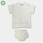 Bamoki 100% GOTS-Certified Cotton Romper (Jhabla) Style for Boys & Girls Dyed with 100% Organic Dyes with Heart Print