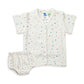 Bamoki 100% GOTS-Certified Cotton Romper (Jhabla) Style for Boys & Girls Dyed with 100% GOTS Dyes with Heart Print