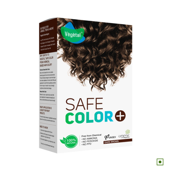 Vegetal Safe & Organic Hair Color - Dark Brown