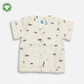 Bamoki 100% GOTS-Certified Cotton Romper (Jhabla) Style for Boys & Girls Dyed with 100% Organic Dyes with Sailing Boat Print