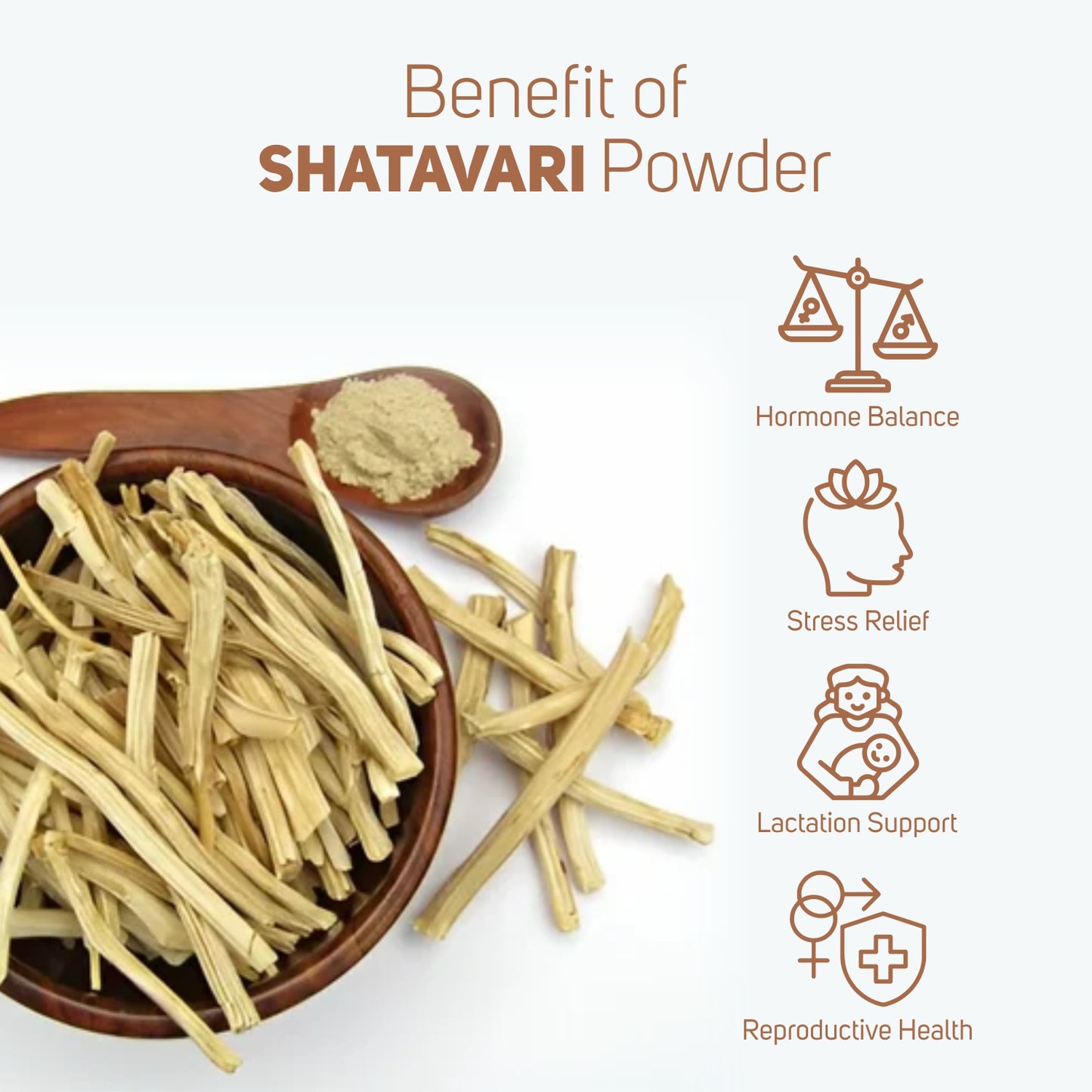 Vegetal Shatavari Churna - Ayurvedic Powder for Women's Vitality, Hormonal Balance, and Lactation Support, 150g