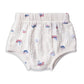 Bamoki 100% GOTS-Certified Cotton Romper (Jhabla) Style for Boys & Girls Dyed with 100% GOTS Dyes with Sailing Boat Print