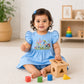 Bamoki™ GOTS-Certified Dutch Canal Floral Jungle Embroidered Frock & Bloomer Set for Baby Girls