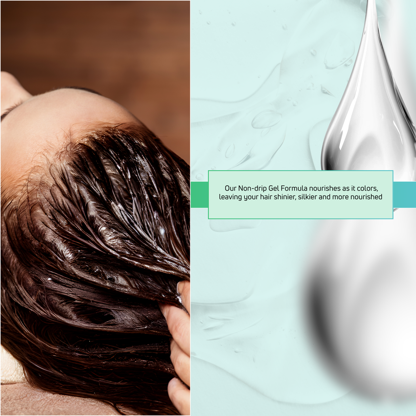 Vegetal Safe & Organic Hair Gel Color - Dark Brown