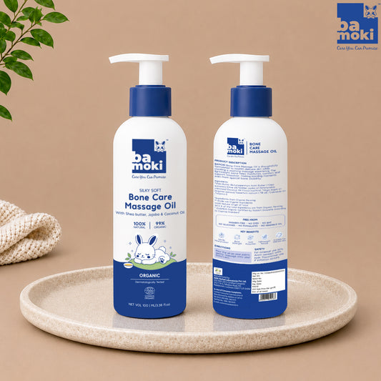 Bamoki SILKY SOFT Bone Care Massage Oil 100ml With Shea butter, Jojoba & Coconut Oil 100% NATURAL, 99% ORGANIC
