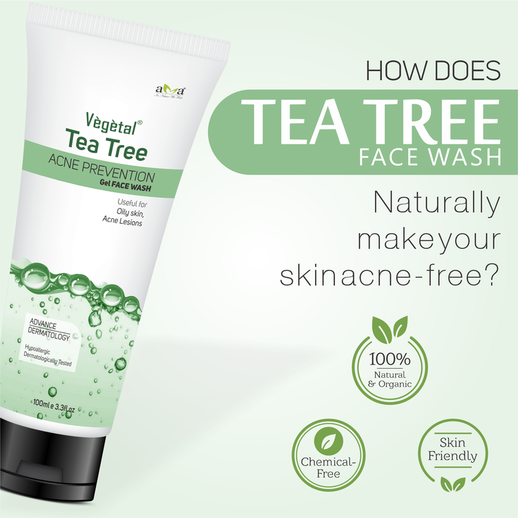 Tea Tree Face Wash For Acne Prevention – Vegetal – Vegetal Shop