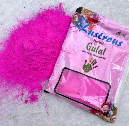 Vegetal Lustrous Natural Holi Colour Herbal Gulal (Pink)