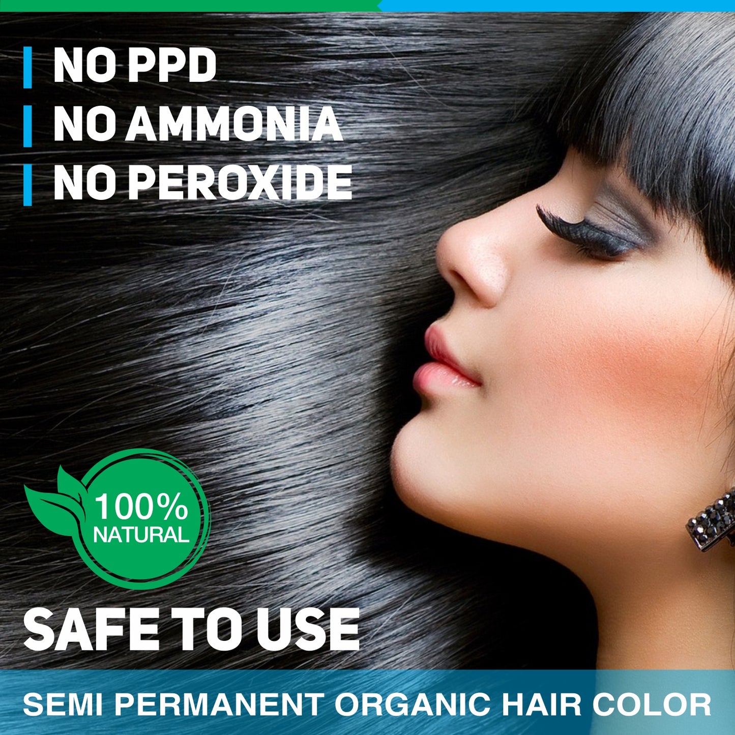 Vegetal Safe & Organic Hair Color - Dark Brown