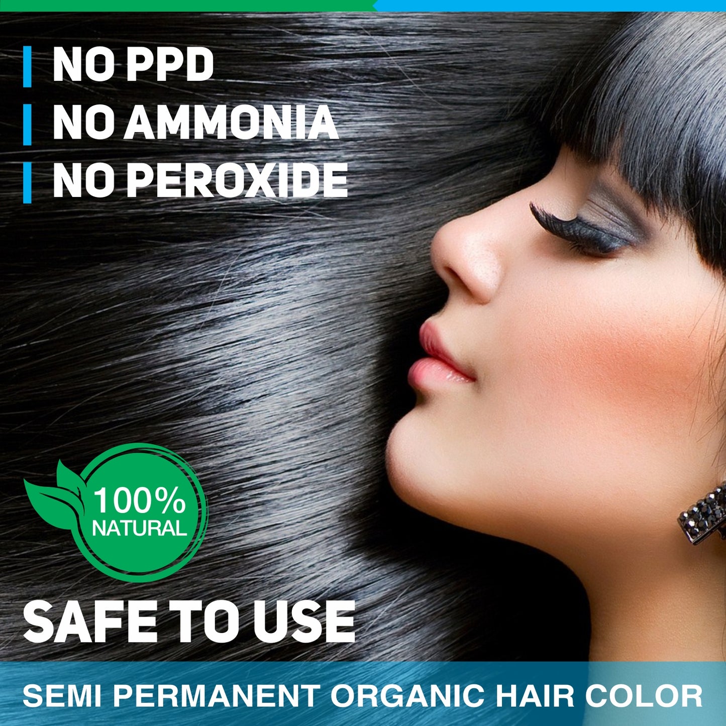 Safe Color Burgundy for Hair Dye - Chemical Free Hair Color
