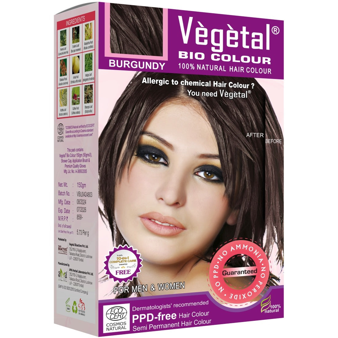 Vegetal Bio Hair Colour Burgundy