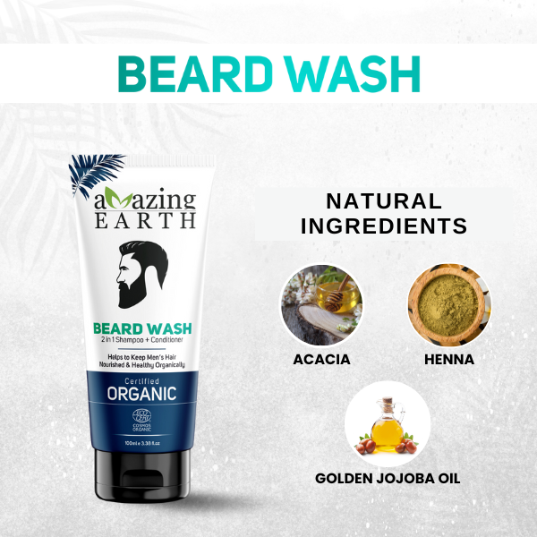 organic beard wash