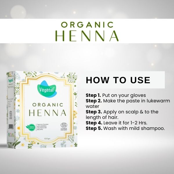 Vegetal Organic Henna Powder, 100g