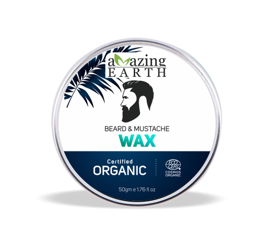 AMAzing EARTH Beard & Mustache Wax - Certified Organic Beard Wax