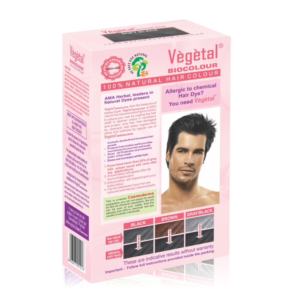 Vegetal Bio Colour Soft Black For Men
